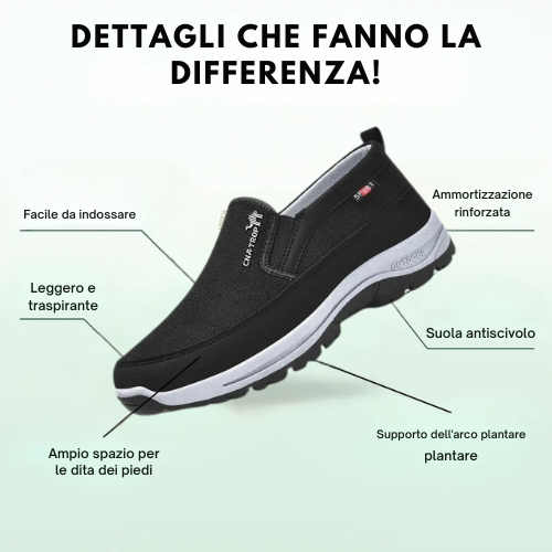 Ortho-Noah - Scarpe Ortopediche Comode Da Passeggio Da Uomo
